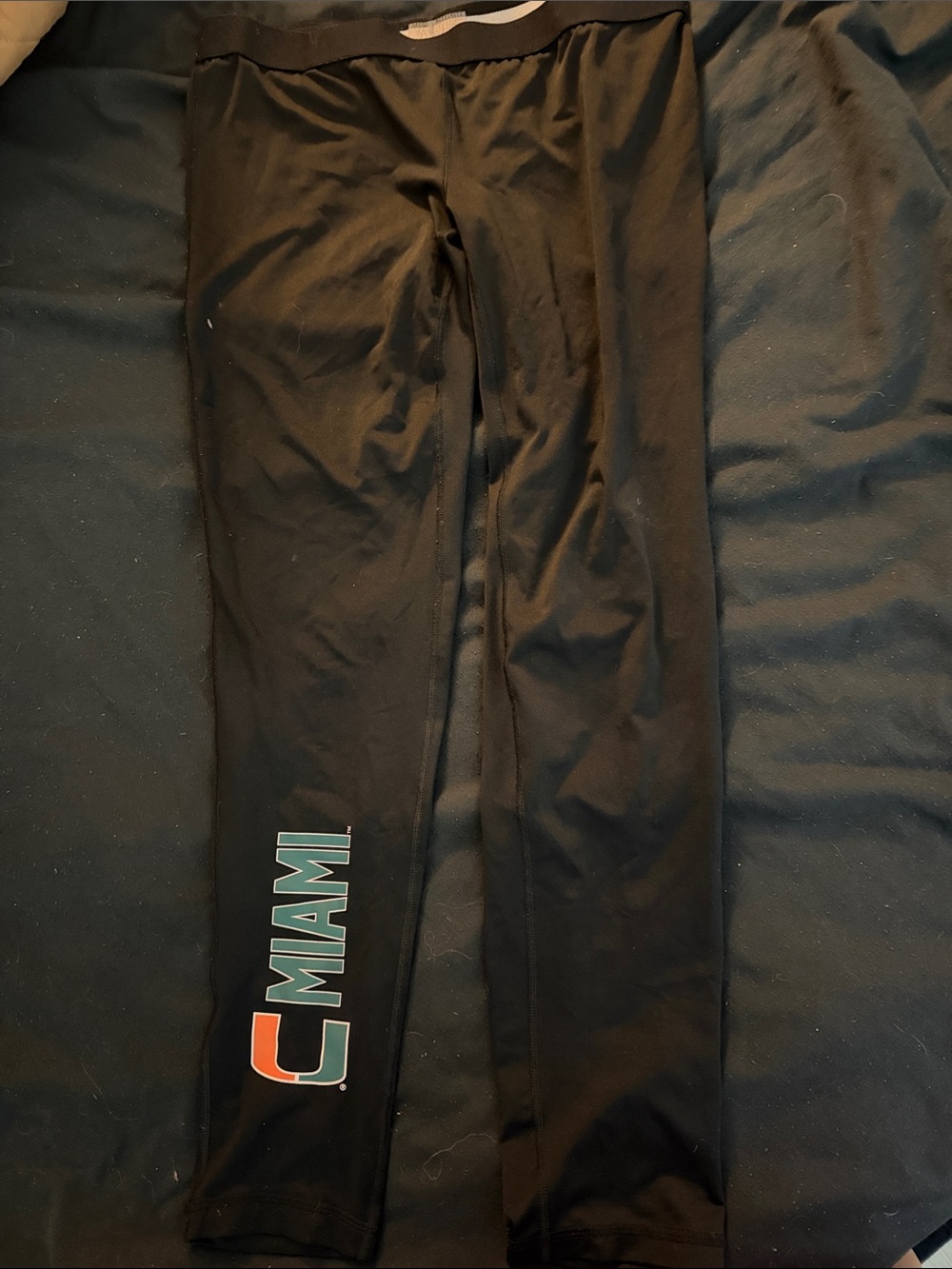 Miami Graphic Black womens Athletic Pants Miami hurricanes